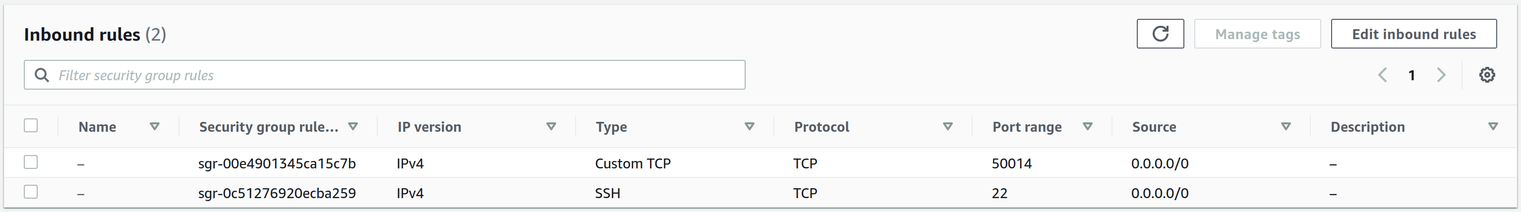 AWS Security Group allowing access on syslog port