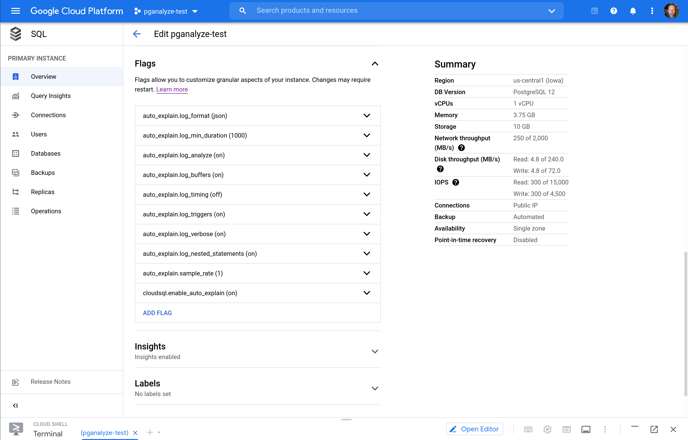 Configure auto_explain for your Google Cloud SQL / AlloyDB database