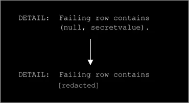 Example of PII filtering
