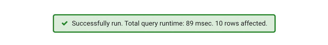 Response time of the tenth page of results