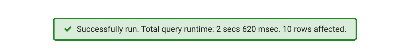 Response time of the five millionth record