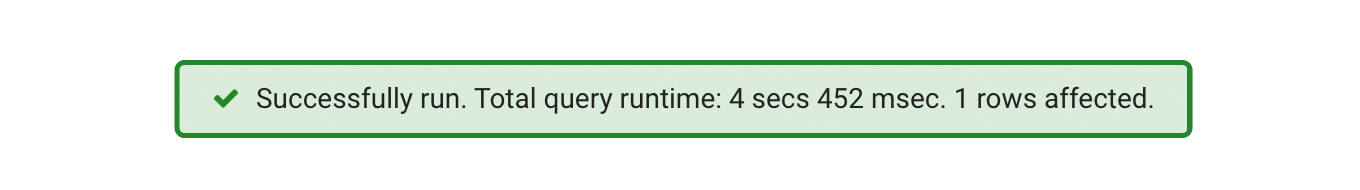 Count query on a large database table