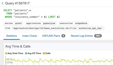 Screenshot of query normalization