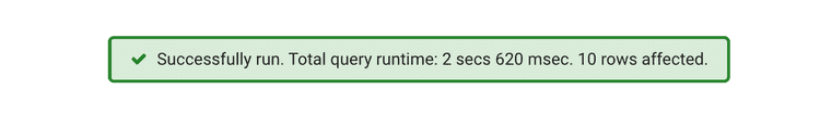 Response time of the five millionth record