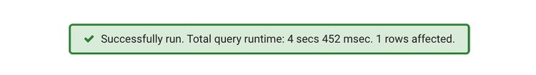 Count query on a large database table