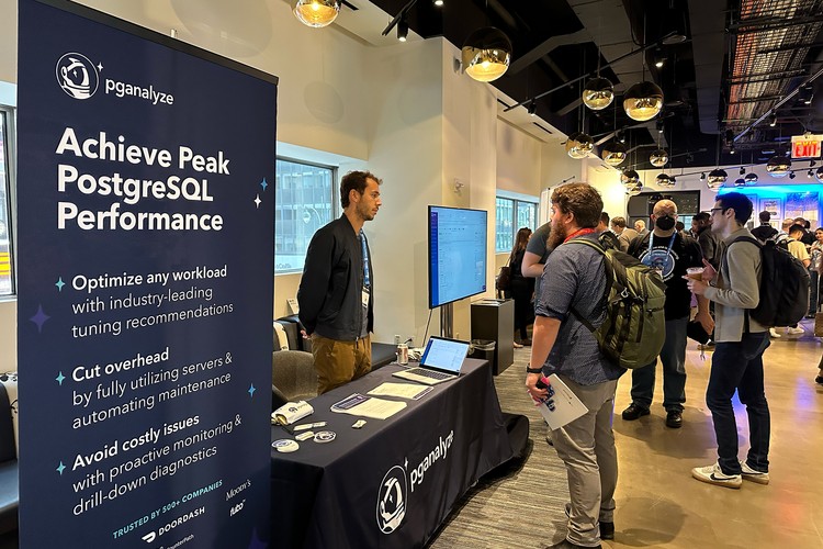 pganalyze Team at a Postgres conference