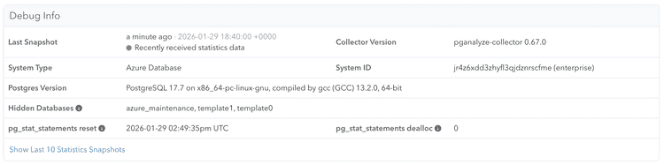 debug info with data azure